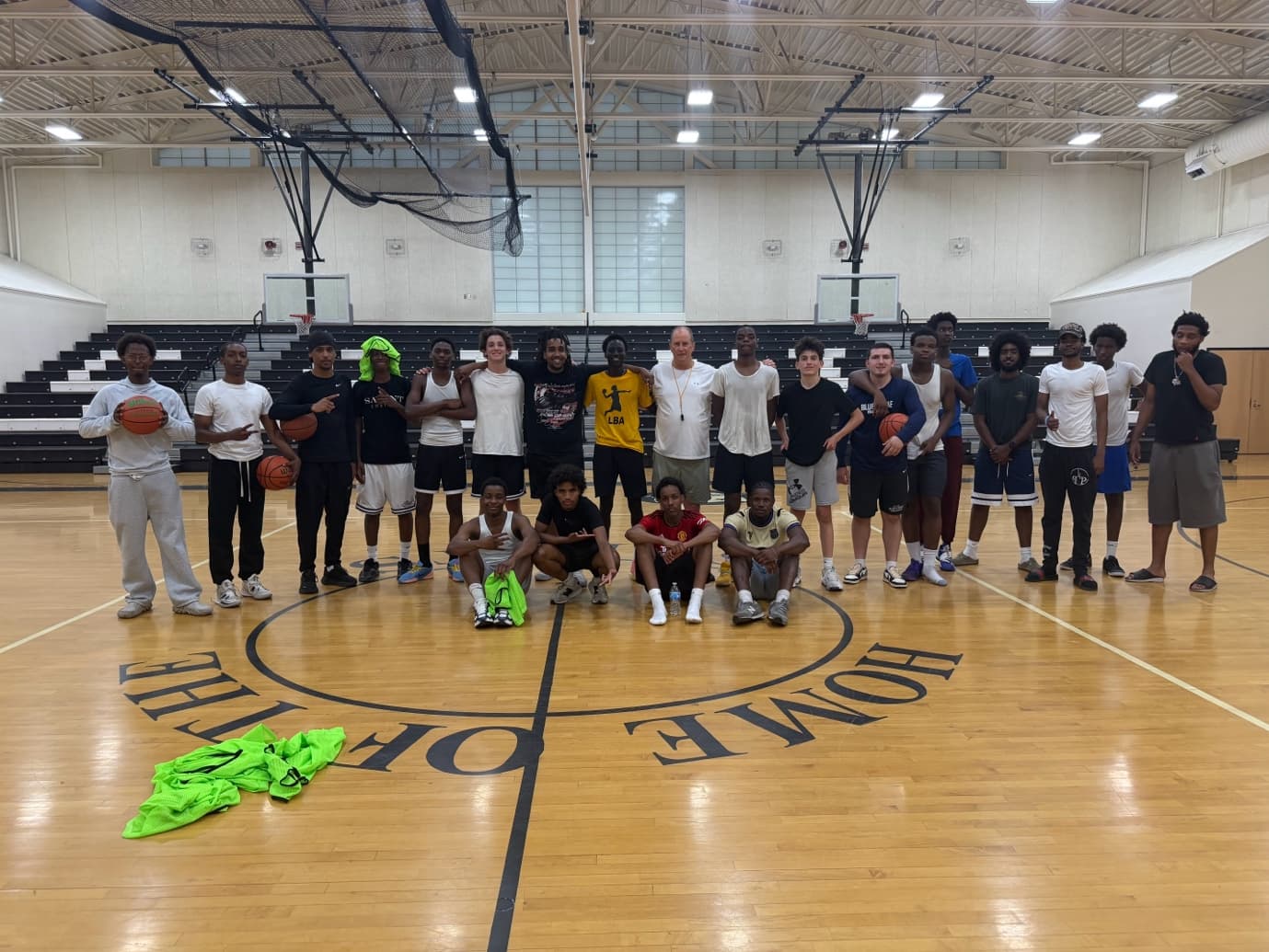 L.V.A. game day — packed gym, players competing